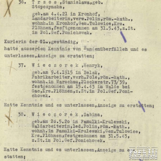 Dokumentacja aktowa Tajnej Policji Państwowej w Ciechanowie w sprawie Stefana Małeckiego, ur. 13.04.1913 (i innych), sygn. IPN GK 629/3275